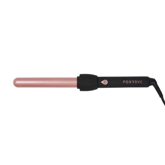 Foxybae 25mm Rose Gold Tourmaline-Infused Ceramic Curling Wand (NEW WITHOUT BOX) - Picture 1 of 7